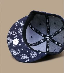 NEW ERA 5950 Paisley NY Denim -Chapeau Chic Soldes Boutique 5950 paisley ny denim 3
