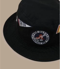 NEW ERA All Over Patch Bucket Black -Chapeau Chic Soldes Boutique all over patch bucket black 5