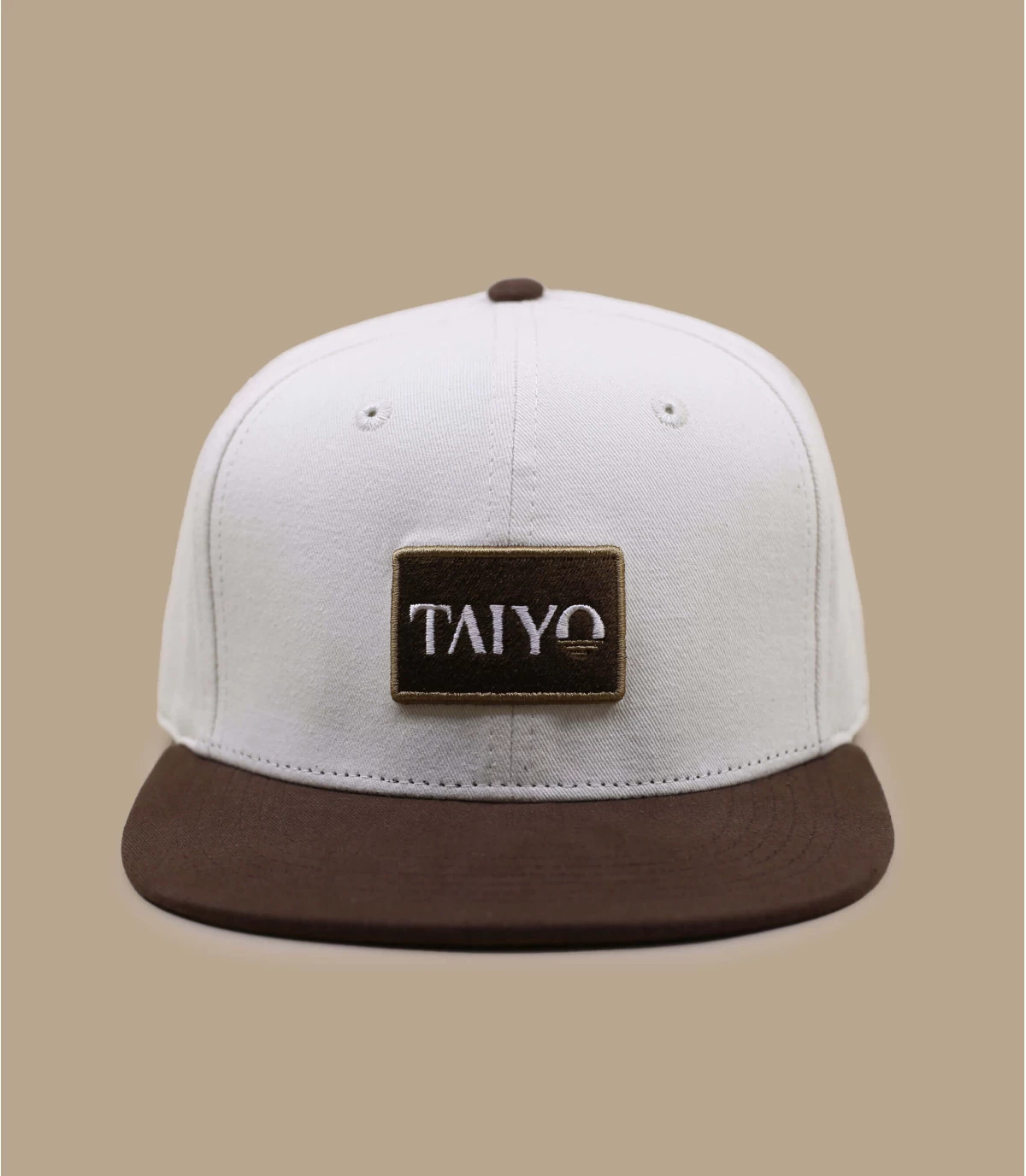 Badge Logo Snapback Beige 2 Badge Logo Snapback Beige – Image 2