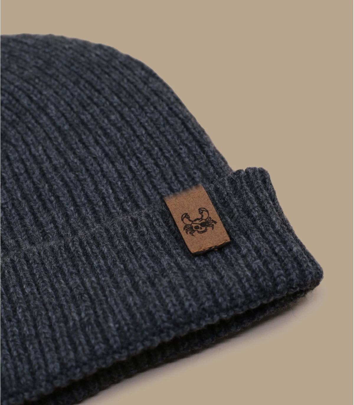 Bonnet Ocean Legend Anthracite Brown. Eco & Fabriqué En France 2 Bonnet Ocean Legend Anthracite Brown. Eco & Fabriqué En France – Image 2