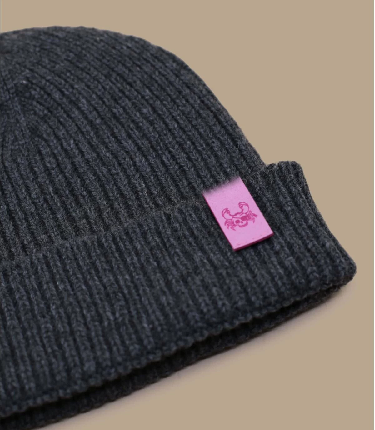 Bonnet Ocean Legend Anthracite Pink. Eco & Fabriqué En France 2 Bonnet Ocean Legend Anthracite Pink. Eco & Fabriqué En France – Image 2