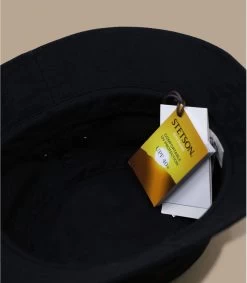 Stetson Bucket Cotton Twill Black -Chapeau Chic Soldes Boutique bucket cotton twill black 3
