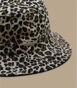 Seeberger Bucket Leo Print Sand -Chapeau Chic Soldes Boutique bucket leo print sand 2