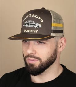 HUF Casquette Auto Supply Trucker Brown