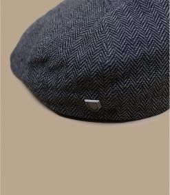 Brixton Brood Grey Black Herringbone -Chapeau Chic Soldes Boutique casquette brood grey 1