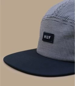 HUF Casquette Micro Gngham Logo Volley Navy -Chapeau Chic Soldes Boutique casquette micro gngham logo volley navy 2