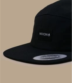 NIXON Casquette Mikey 5 Panel Black -Chapeau Chic Soldes Boutique casquette mikey 5 panel black 2