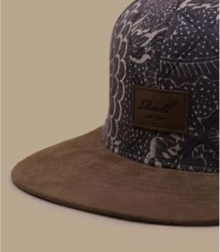 Reell Casquette Suede Floral Purple -Chapeau Chic Soldes Boutique casquette suede floral purple 2