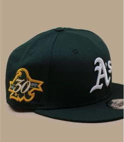 NEW ERA Casquette Team Side Patch 9Fifty Athletics -Chapeau Chic Soldes Boutique casquette team side patch 9fifty athletics 2