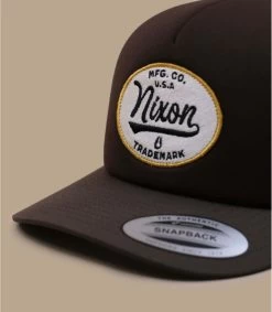 NIXON Casquette Tioga Trucker Brown White -Chapeau Chic Soldes Boutique casquette tioga trucker brown white 2