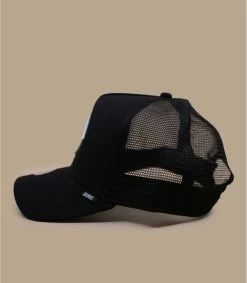 Casquette Trucker HFT Fine Herringbone Black -Chapeau Chic Soldes Boutique casquette trucker hft fine herringbone black 3