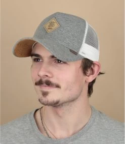 Casquette Trucker HFT Jersey Patch Grey Heather