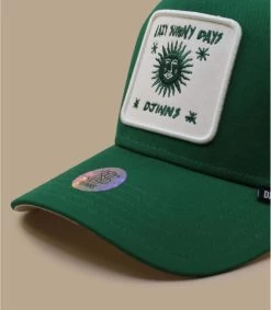 Casquette Trucker HFT Lazy Sunny Days Green -Chapeau Chic Soldes Boutique casquette trucker hft lazy sunny days green 2