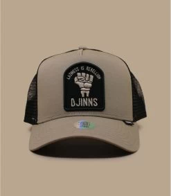 Casquette Trucker HFT Rebellion Beige Black