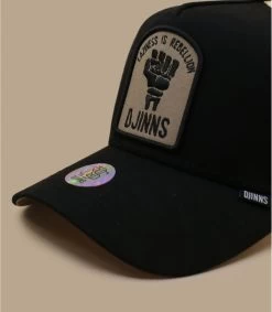 Casquette Trucker HFT Rebellion Black Beige -Chapeau Chic Soldes Boutique casquette trucker hft rebellion black beige 2