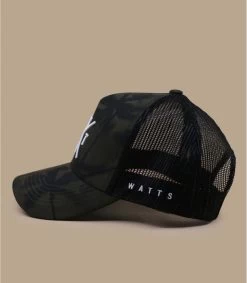WATTS Casquette Trucker Tokyo Tropical Kaki -Chapeau Chic Soldes Boutique casquette trucker tokyo tropical kaki 3
