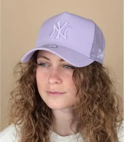 NEW ERA Casquette Trucker Tonal Mesh NY Lila