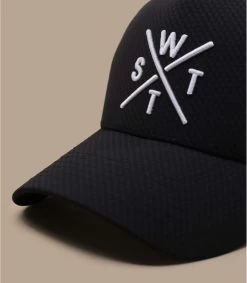 WATTS Casquette Trucker Tribe Carbone Full Black -Chapeau Chic Soldes Boutique casquette trucker tribe carbone full black 2