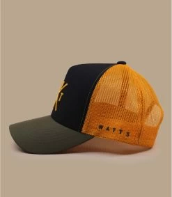 WATTS Casquette Trucker Tribe Kaki Black -Chapeau Chic Soldes Boutique casquette trucker tribe kaki black 2