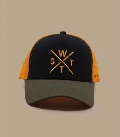 WATTS Casquette Trucker Tribe Kaki Black