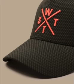 WATTS Casquette Trucker Tribe Kaki Carbone -Chapeau Chic Soldes Boutique casquette trucker tribe kaki carbone 2