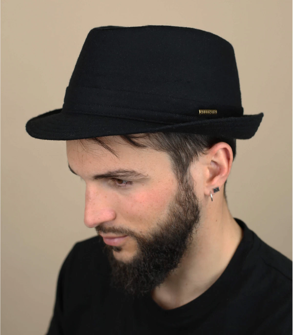 Stetson Chapeau Benavides Wool Noir 1 Stetson Chapeau Benavides Wool Noir