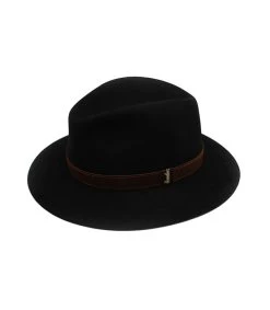 Borsalino Chapeau Feutre Lapin Noir -Chapeau Chic Soldes Boutique chapeau feutre lapin noir