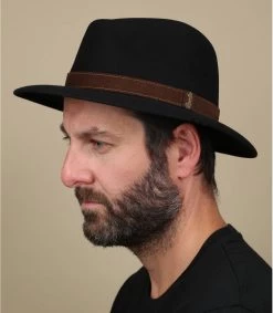 Borsalino Chapeau Feutre Lapin Noir