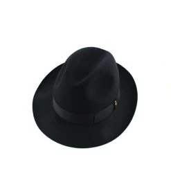 Borsalino Chapeau Feutre Lapin Marengo Noir -Chapeau Chic Soldes Boutique chapeau feutre marengo noirchapeau20feutre20lapin20noir