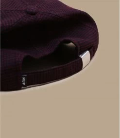 HUF Classic H Houndstooth Bloodstone 5 HUF Classic H Houndstooth Bloodstone -Chapeau Chic Soldes Boutique classic h houndstooth bloodstone 2