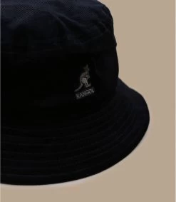 Kangol Cord Bucket Black -Chapeau Chic Soldes Boutique cord bucket black 2