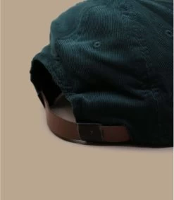 HUF Corduroy Classic H Strapback Forest Green -Chapeau Chic Soldes Boutique corduroy classic h strapback forest green 4