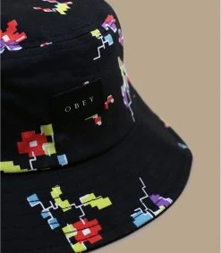 OBEY Digital Floral Bucket Black -Chapeau Chic Soldes Boutique digital floral bucket black 2