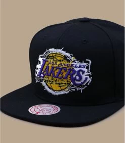 Mitchell & Ness Embroidery Glitch Snapback Lakers -Chapeau Chic Soldes Boutique embroidery glitch snapback lakers 2