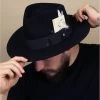 Stetson Fedora Woolfelt Black