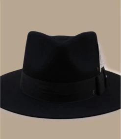 Stetson Fedora Woolfelt Black -Chapeau Chic Soldes Boutique fedora woolfelt black 4