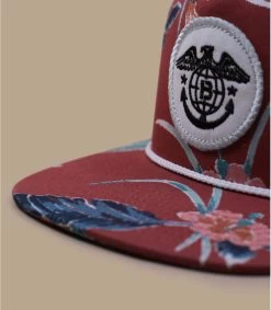 Brixton Global MP Snapback Aloha Red -Chapeau Chic Soldes Boutique global mp snapback aloha red 2