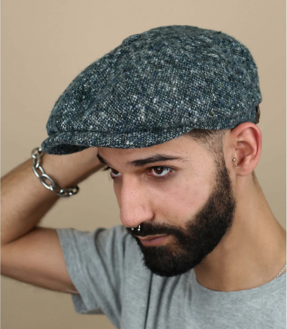 Stetson Hatteras Donegal Virgin Wool Green 1 Stetson Hatteras Donegal Virgin Wool Green