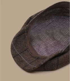Stetson Hatteras Wool Brown Herringbone -Chapeau Chic Soldes Boutique hatteras wool brown herringbone 3