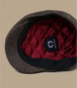 Brixton Hooligan Brown Kaki Herringbone -Chapeau Chic Soldes Boutique hooligan brown kaki herringbone 2