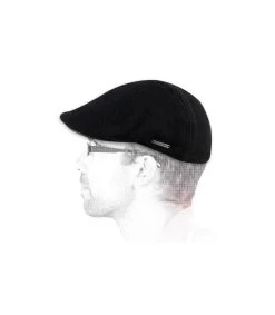 Stetson Muskegon Black 5 Stetson Muskegon Black -Chapeau Chic Soldes Boutique muskegon blackCasquette20plate20noire