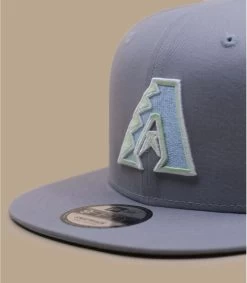 NEW ERA Pastel Patch 9Fifty Diamondbacks Grey Blue -Chapeau Chic Soldes Boutique pastel patch 9fifty diamondbacks grey blue 2