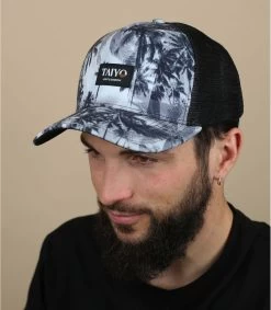 Patchwork Palm Trucker