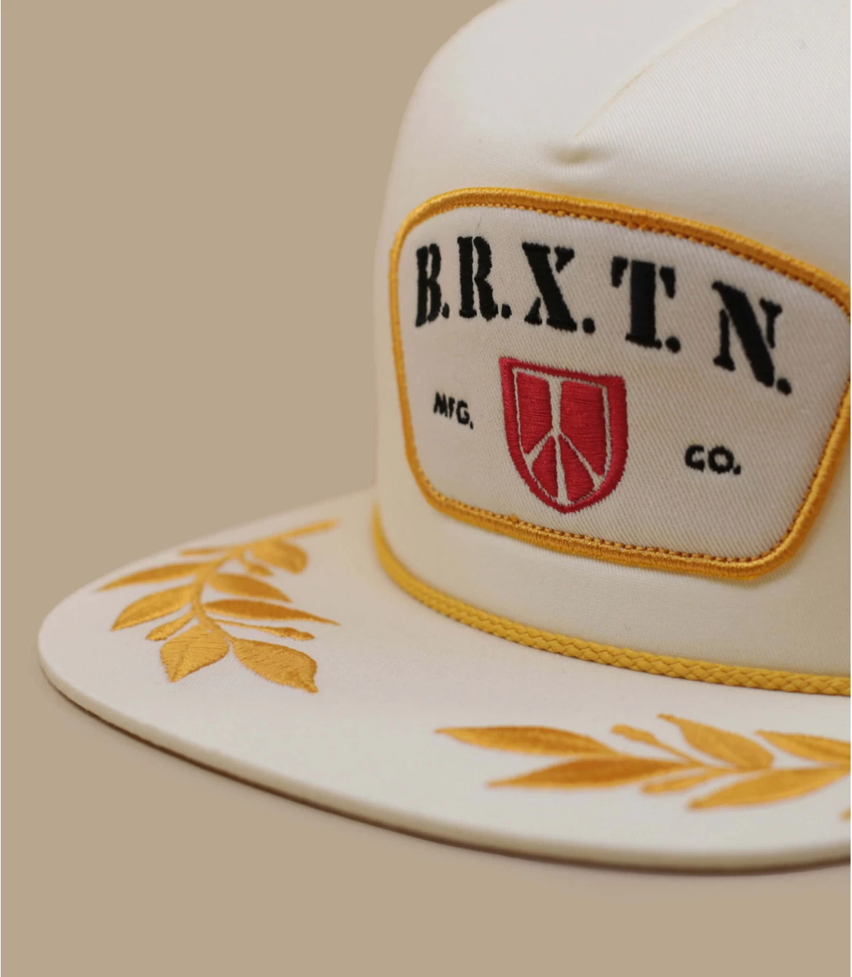 Brixton Peace Shield Trucker Off White 2 Brixton Peace Shield Trucker Off White – Image 2