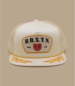 Brixton Peace Shield Trucker Off White
