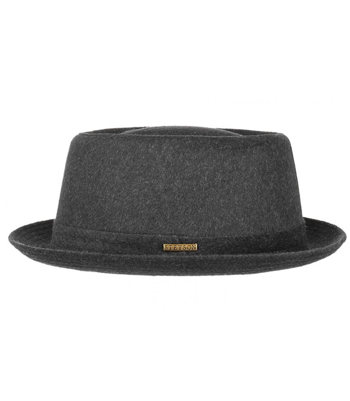 Stetson Pork Pie Baltimore Wool Grey 2 Stetson Pork Pie Baltimore Wool Grey – Image 2