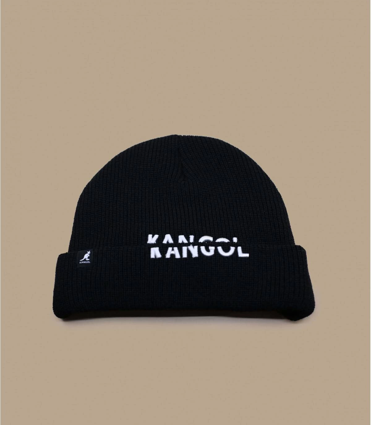 Kangol Sliced Peak Beanie Black 2 Kangol Sliced Peak Beanie Black – Image 2