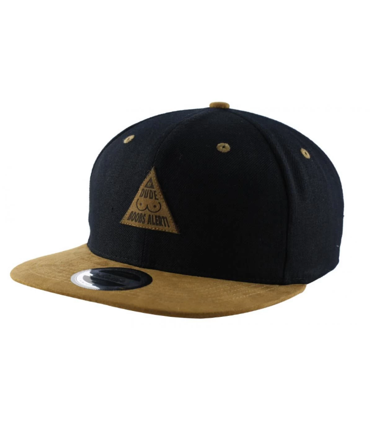 Snapback Boobs Alert Black Brown 2 Snapback Boobs Alert Black Brown – Image 2