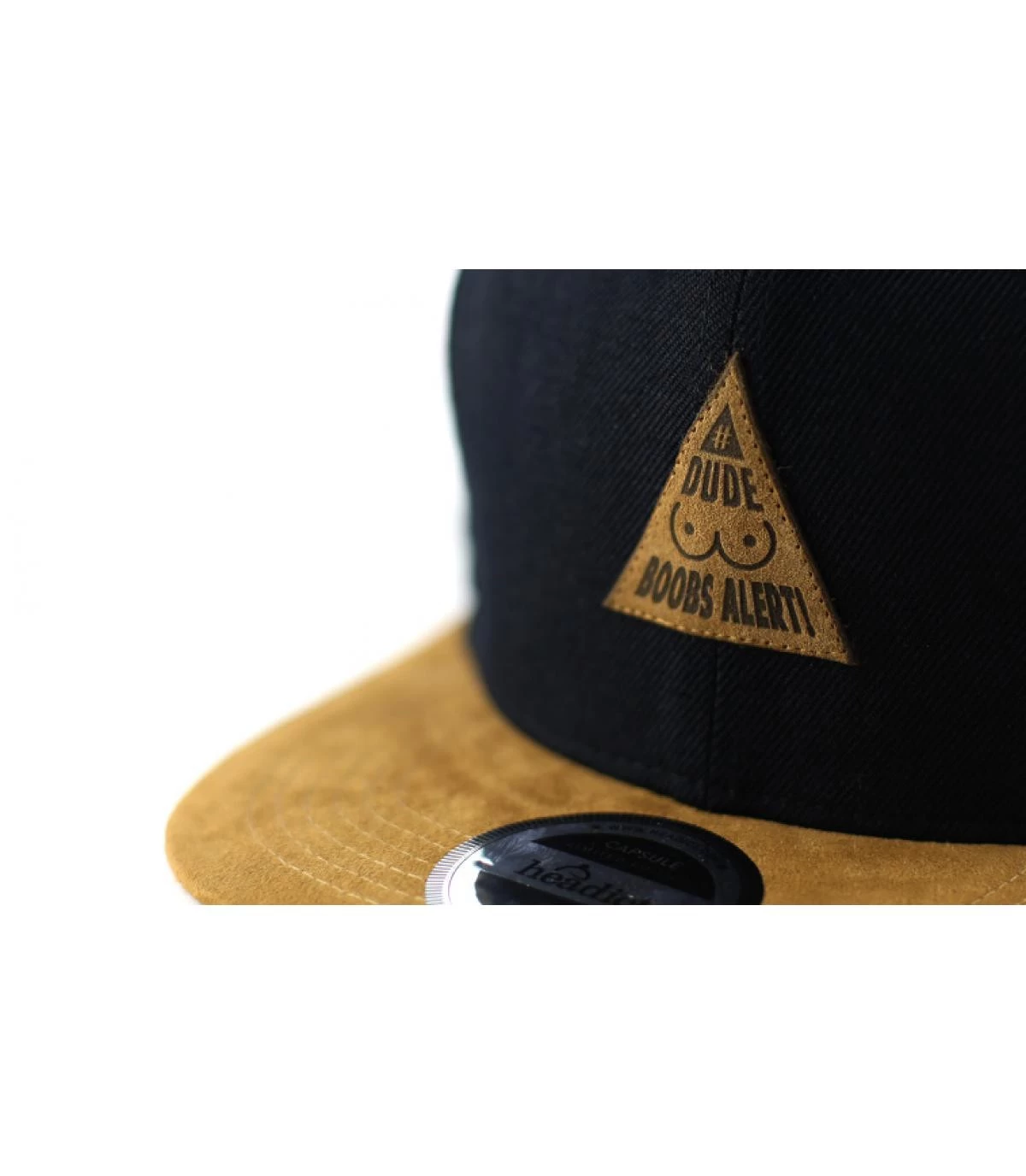 Snapback Boobs Alert Black Brown 3 Snapback Boobs Alert Black Brown – Image 3