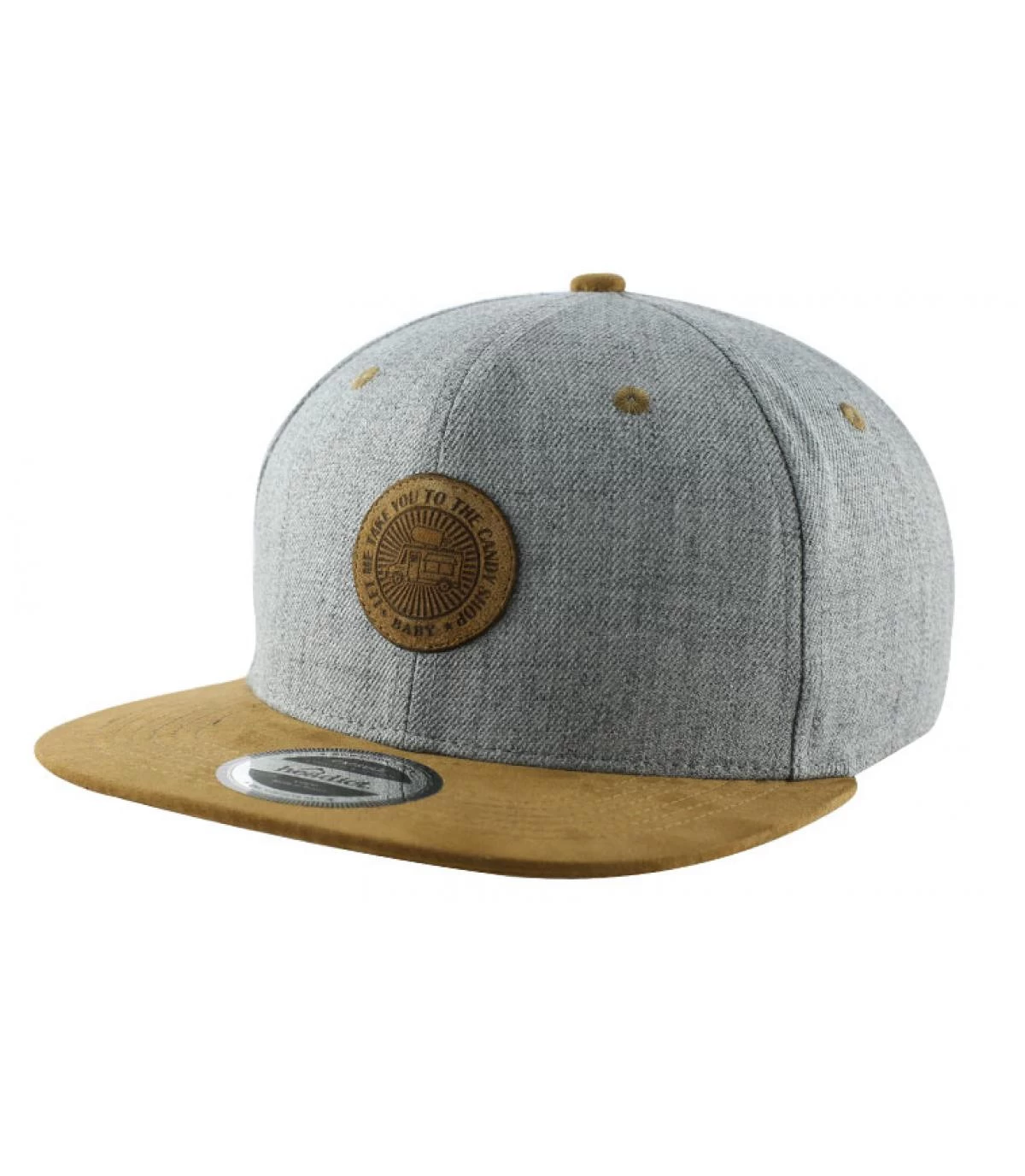 Snapback Candy Shop Grey Brown 2 Snapback Candy Shop Grey Brown – Image 2